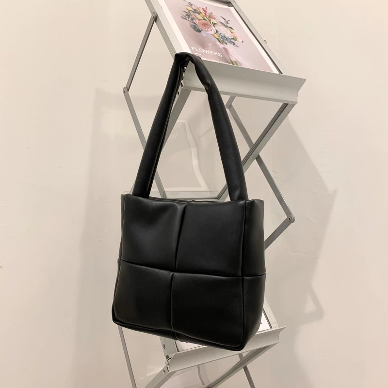 Tas Bahu Wanita Shoulder Puffy Bag Mini Kotak Fashion Style Kekinian — 5