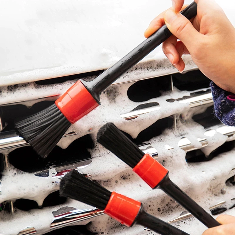 Kuas Detailing Brush Set 5 in 1 Sikat Celah Sulit Terjangkau Interior — 3