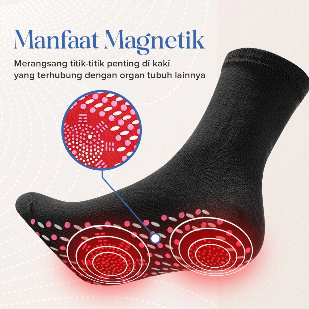Kaos Kaki Terapi Kesehatan Anti-Kelelahan Tourmaline Massage Sock — 5