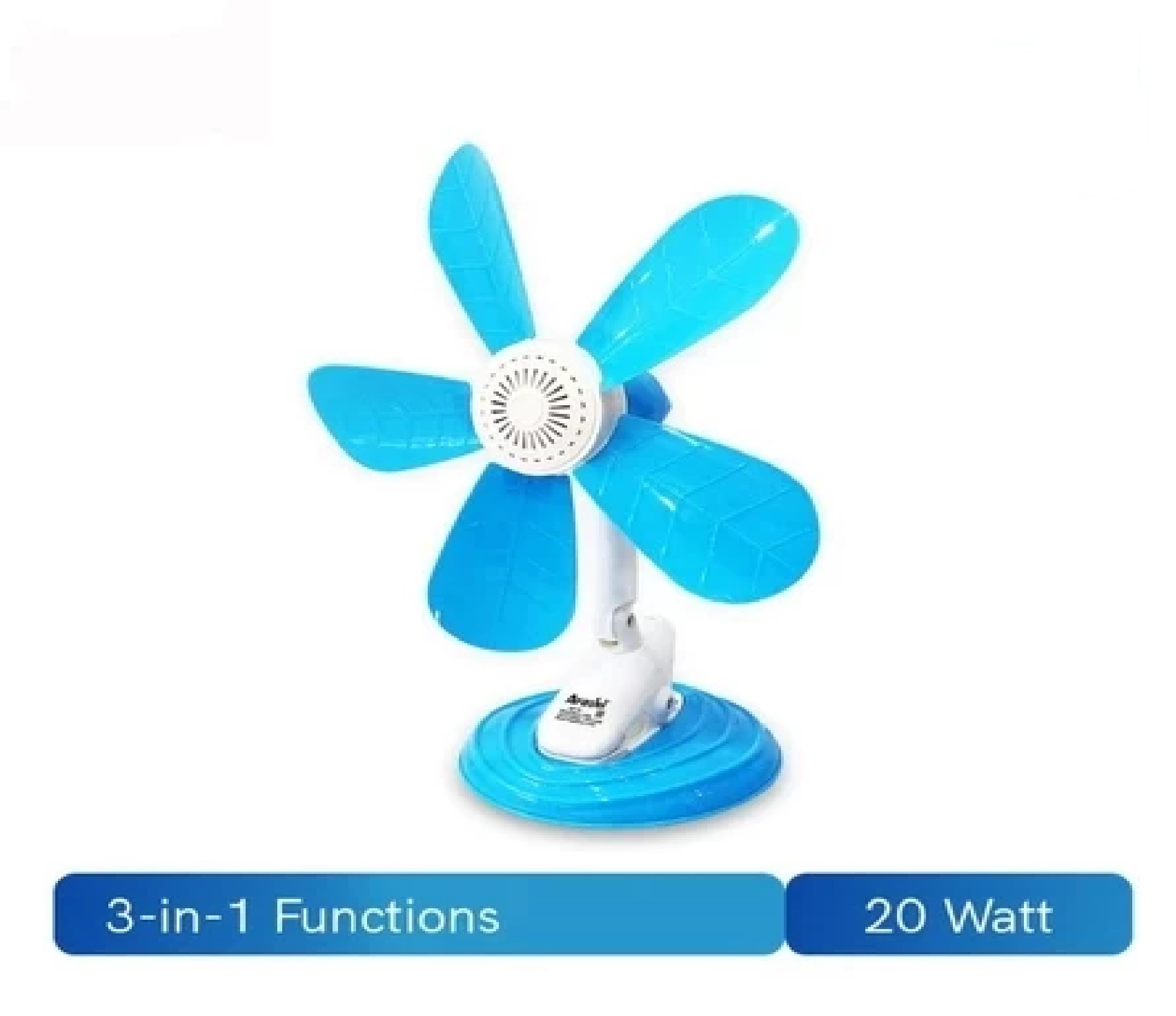 Kipas Angin Jepit Mini Clamp Wall Desk Fan All in One Fleksibel — 6