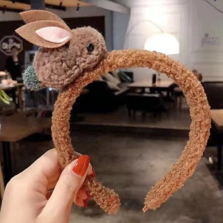Bando Kelinci Bulu Aksesoris Lucu Cute Hiasan Rambut Fashion Korea — 8
