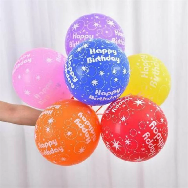 Balon Latex Motif Acak Dekorasi Party Pesta Ulang Tahun Meriah — 3