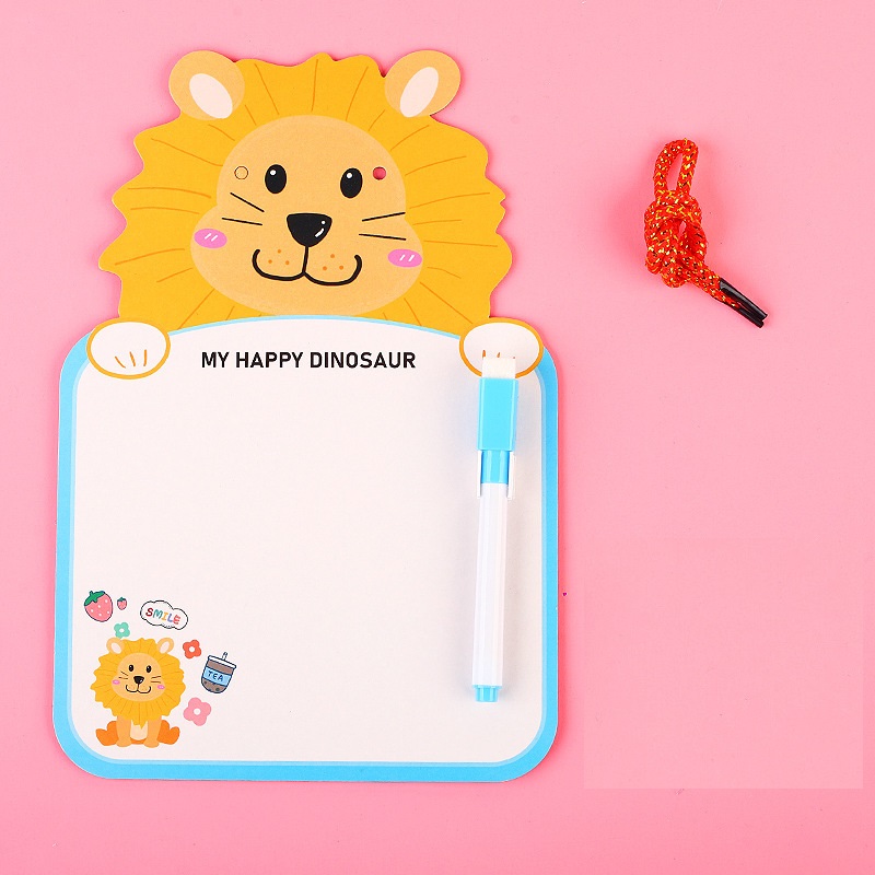 Papan Tulis Anak Whiteboard Belajar Karakter Lucu Spidol Cardboard — 10