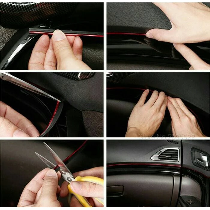 List Dekorasi Interior Dashboard Trim Mobil Moulding Strip — 5