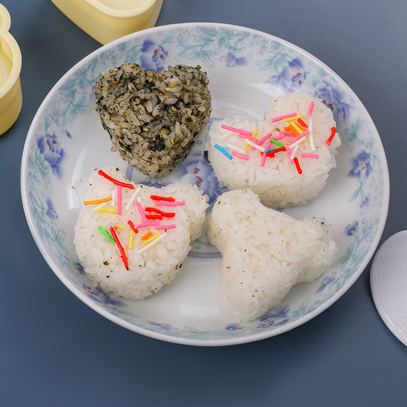 Cetakan Nasi Sushi Bento Onigiri Anti Lengket Bahan Plastik PP — 6