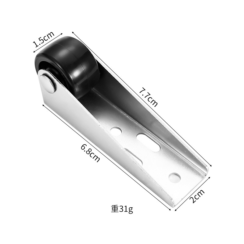 Roda Pendukung Bawah Pintu Lemari Geser Sliding Roller Katrol Furnitur — 4