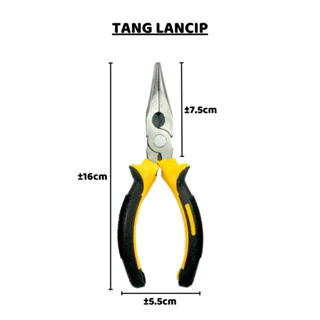 Tang Potong Kombinasi Lancip 6in1 Anti Slip Anti Karat Multifungsi — 3