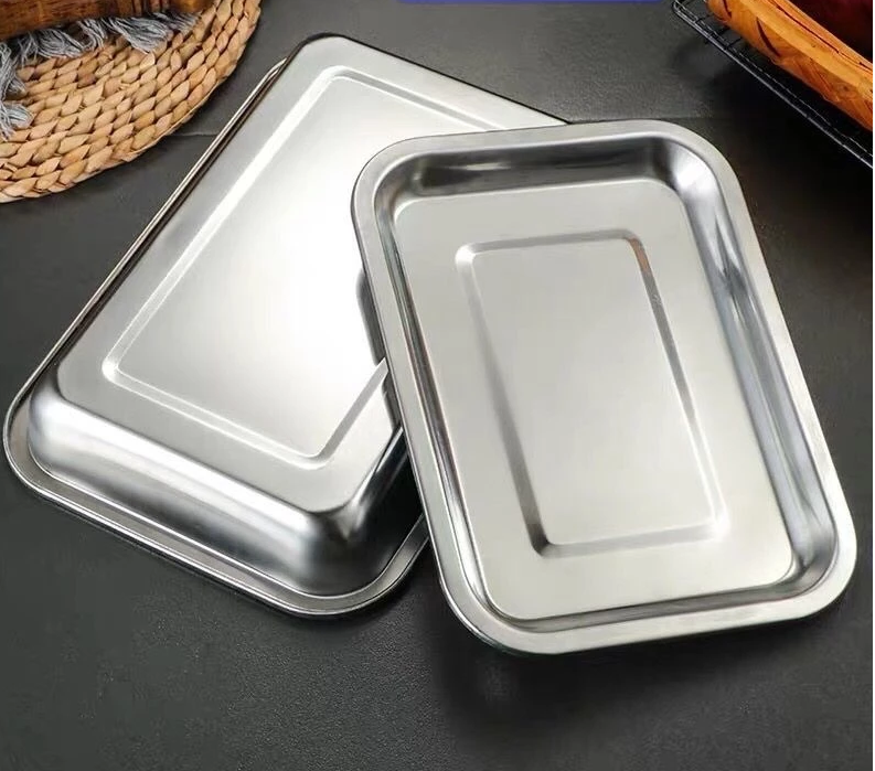 Baki Stainless Cekung Baking Tray Alat Saji Pemanggang Variasi Ukuran — 6