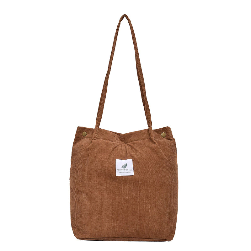 Totebag Fashion Wanita Bahan Corduroy Korea Style Canvas Sling Bag — 9
