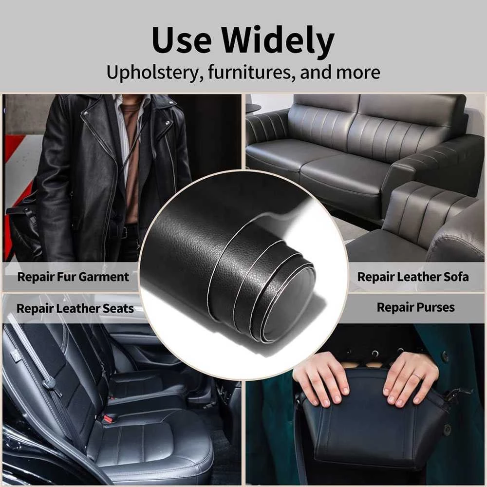 Tambal Kulit Sintetis Sofa Jok Motor Mobil Sticker Mencegah Robekan — 5