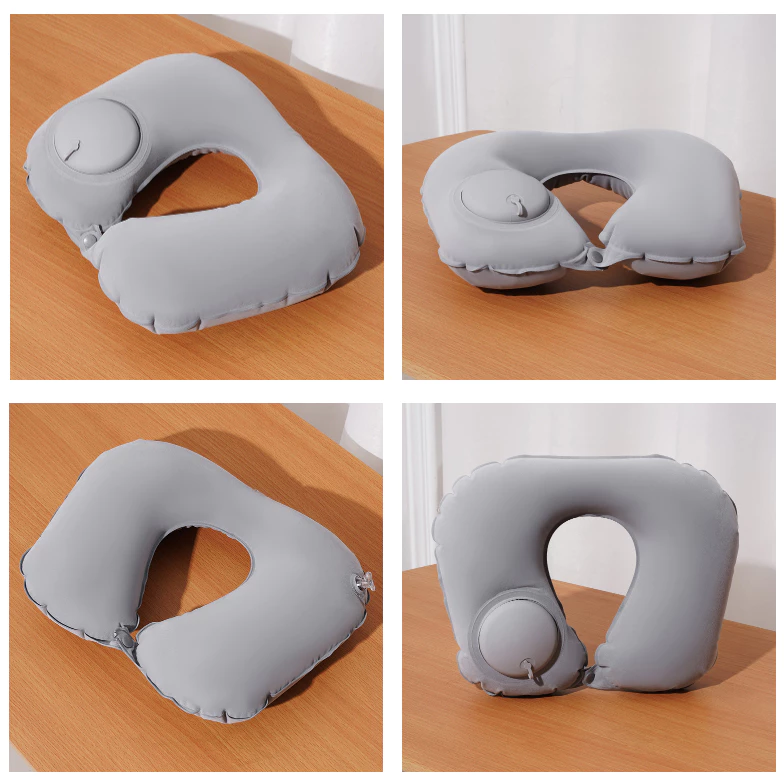 Bantal Leher Angin Travel Set 3 in 1 dengan Penutup Mata Telinga — 10