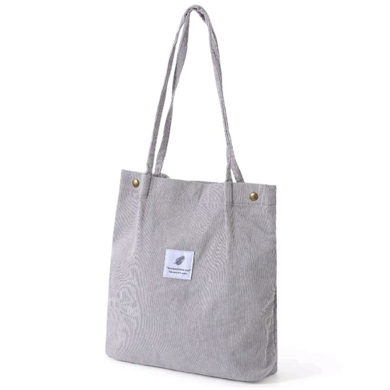 Totebag Fashion Wanita Bahan Corduroy Korea Style Canvas Sling Bag — 8