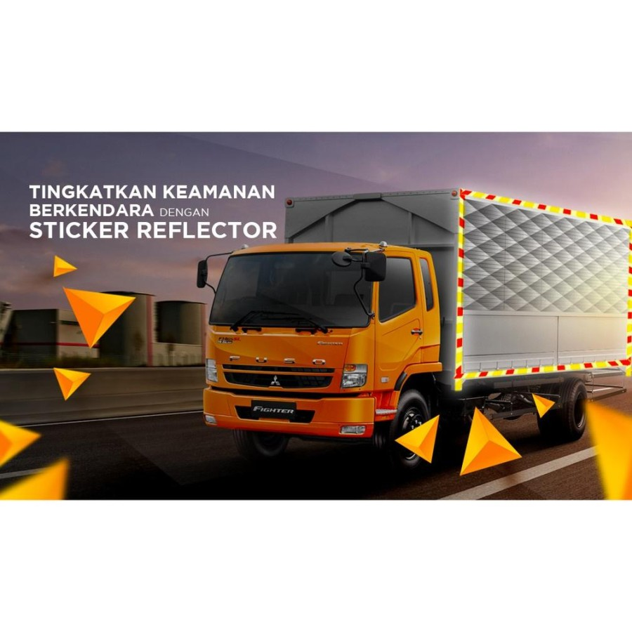 Stiker Kir Dishub Mobil Box Diamond Grade Reflector Pemantul Cahaya — 6