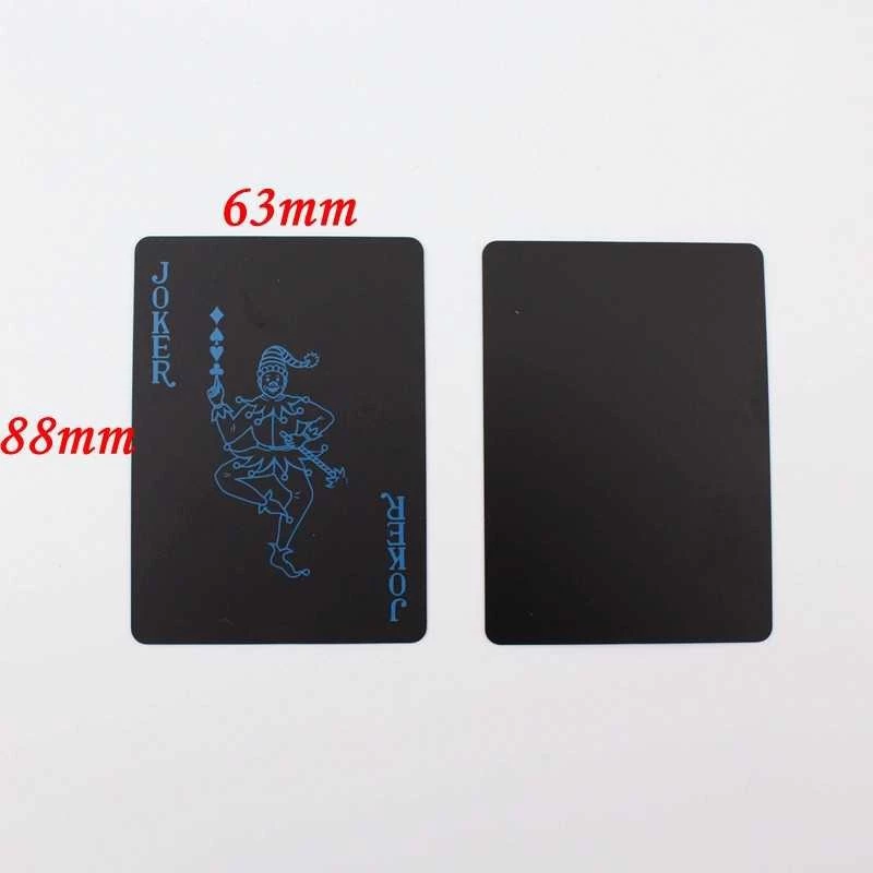 Kartu Remi Plastik Hitam Pvc Anti Air Waterproof Poker Blackjack — 8
