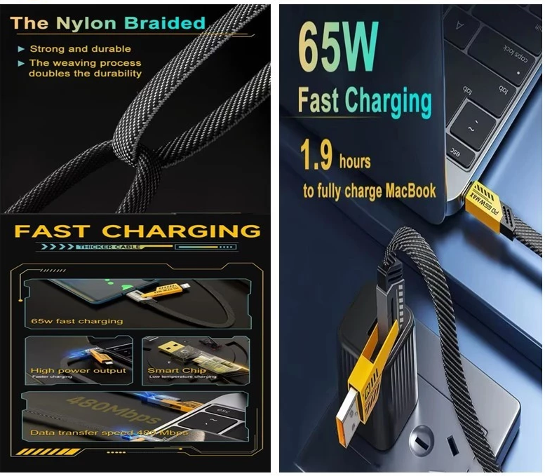 Kabel Data Metal 4 in 1 Efisien dan Multifungsi — 2