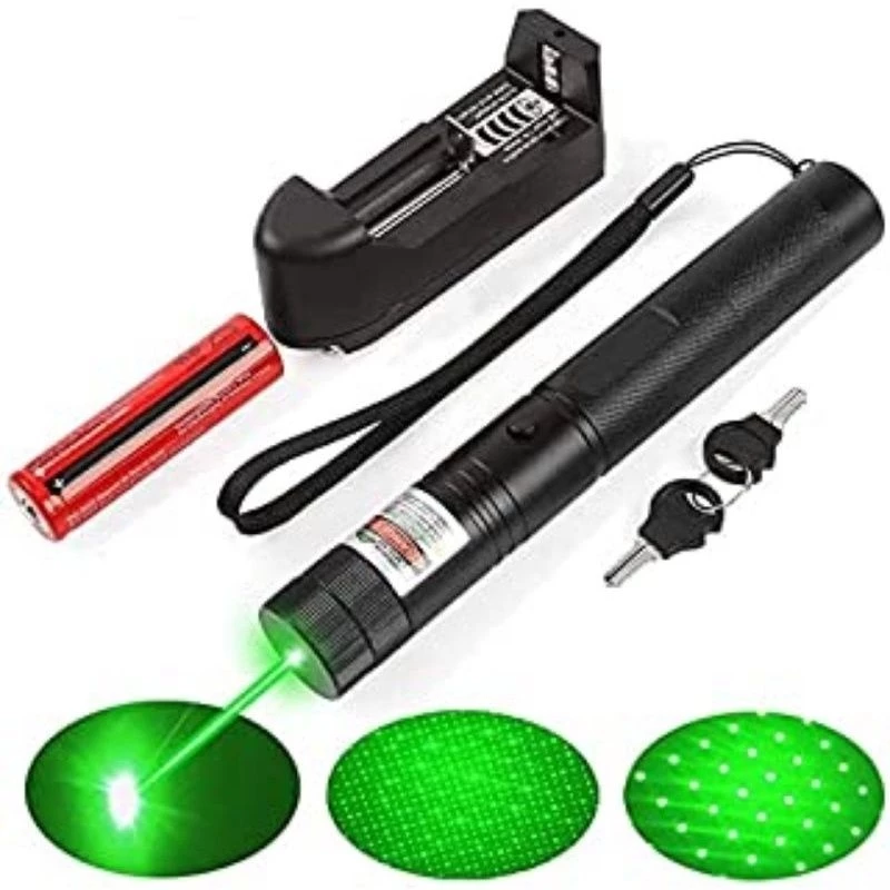 Senter Laser Pointer Hijau Recharge 303 10KM Multifungsi — 5