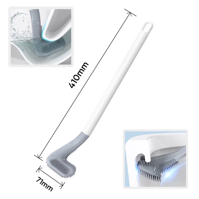 Sikat Toilet Lengkung Sudut Brush Golf Gagang Panjang — 6