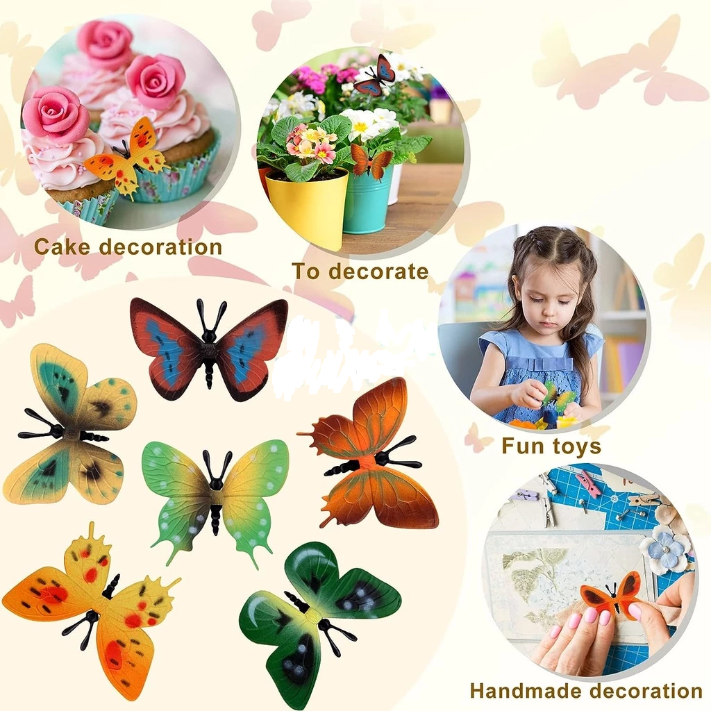 Stiker Dinding Kupu Kupu Wall Sticker Butterfly 3D Dekorasi PVC tape — 4