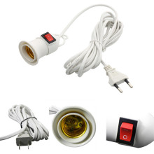 Fitting Lampu Gantung Kabel Putih Saklar On Off Colokan Fleksibel — 10