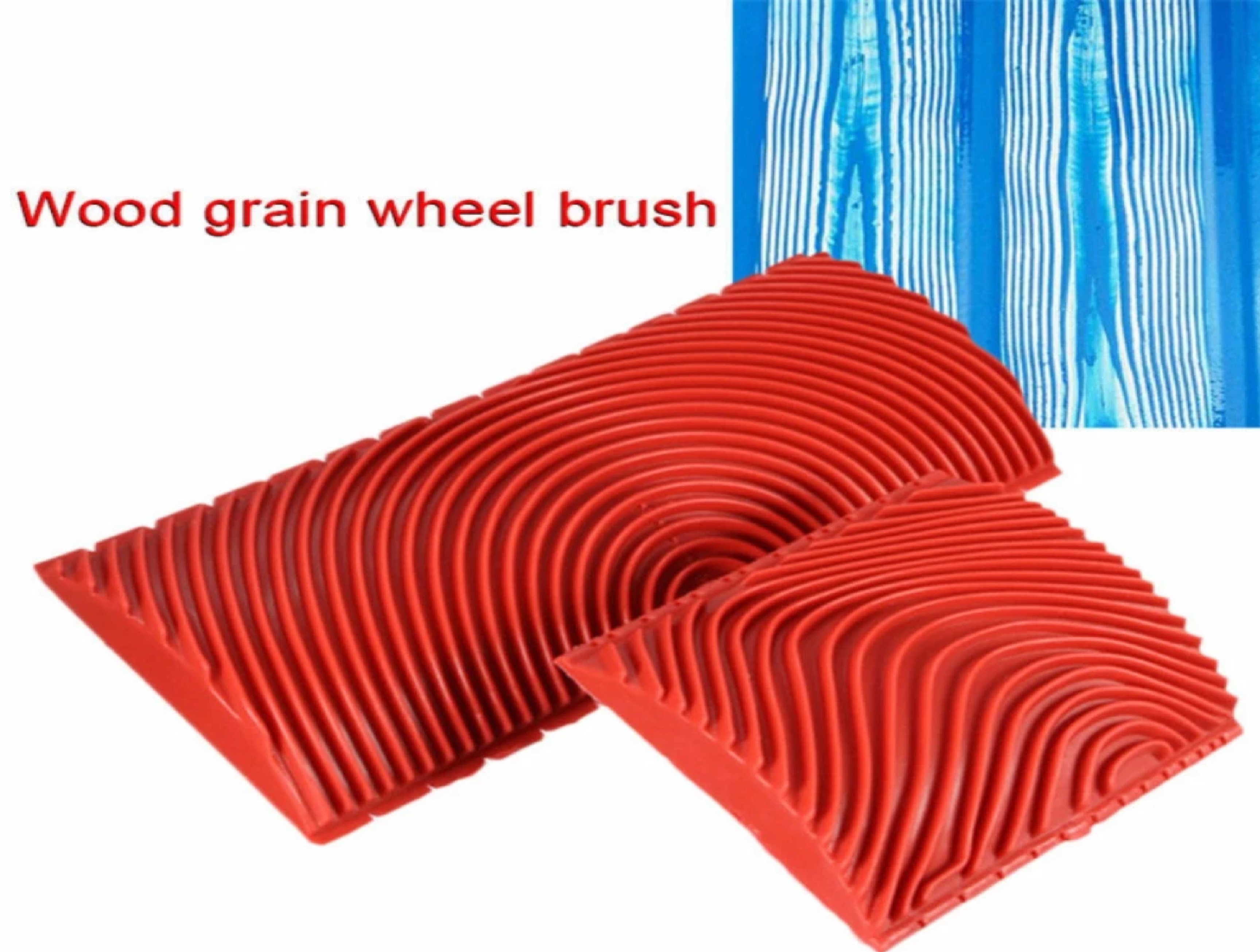 Alat Pembuat Motif Kayu Pattern Wood Graining Rubber Kuas Karet — 7