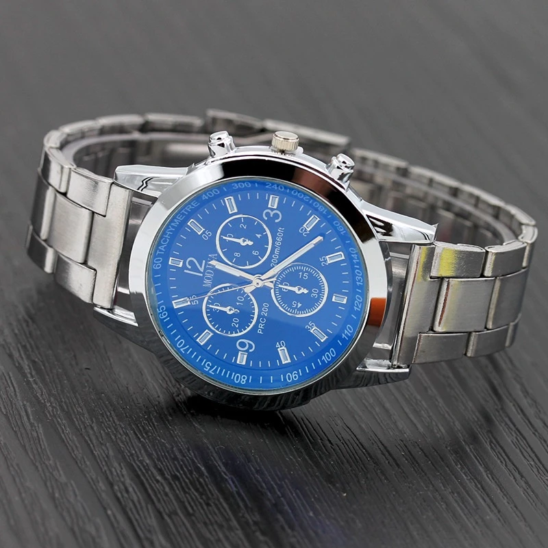 Jam Tangan Pria Wanita Strap Rantai Model Trendi Fashion Stylish Watch — 7