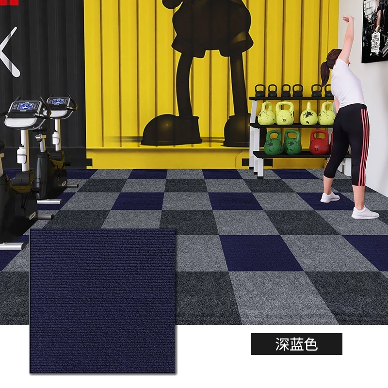 Karpet Puzzle Polyester Polos Alas Lantai Kantor Rumah Hotel Nyaman