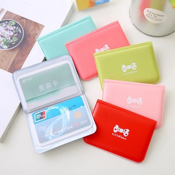 Dompet Kartu Card Wallet Ribbon Lucu Cute Bahan Kulit 12 Slot — 6