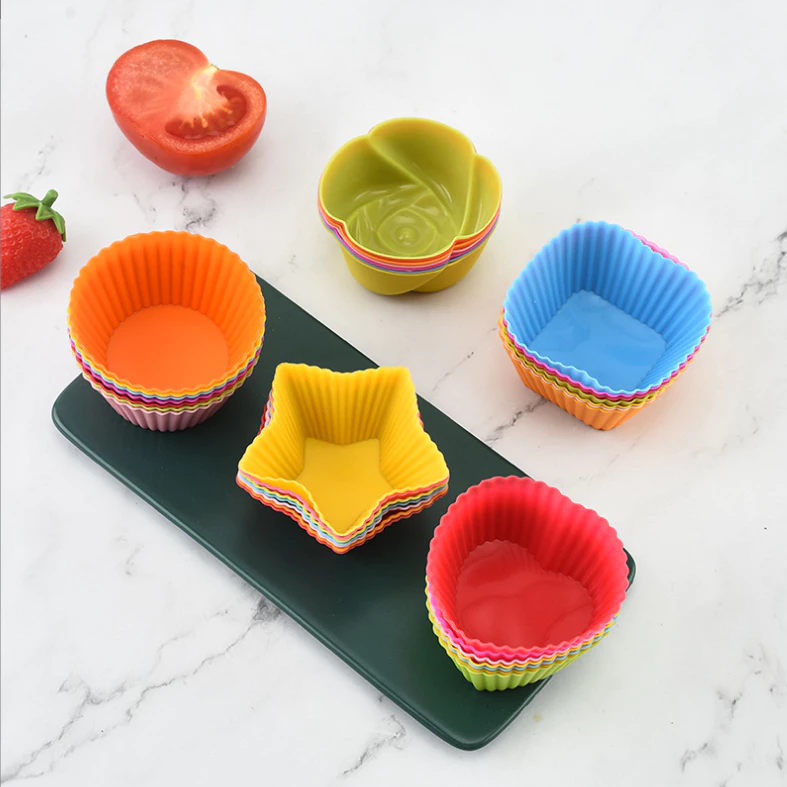Cetakan Kue Silikon Food Grade Praktis Bekal Bento Anak Cupcake dan Muffin — 2