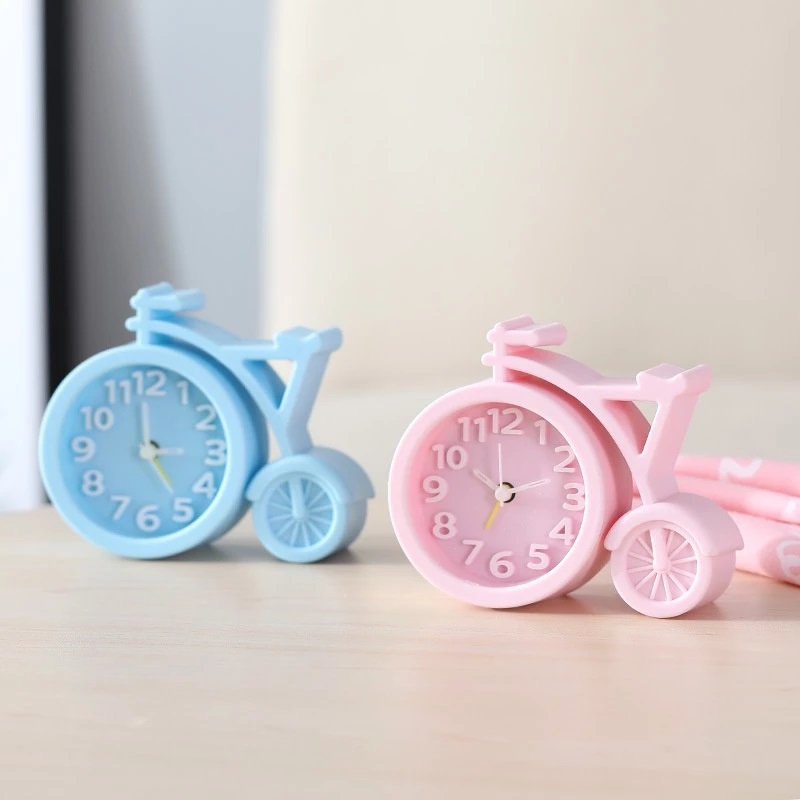 Jam Meja Model Sepeda LED Alarm Desain Unik Aesthetic Dekorasi Kamar — 5
