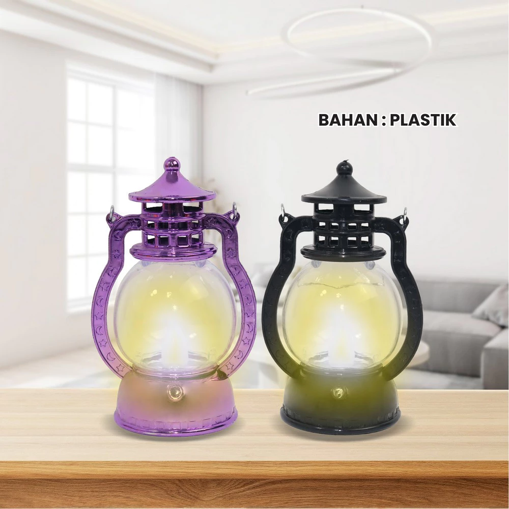 Lampu Lentera Minyak Vintage Souvenir Ramadhan Dekorasi Minimalis LED — 3