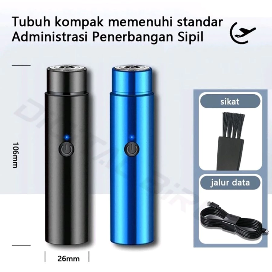 Alat Cukur Elektrik Mini Portable Rechargeable Cukur Bulu Serbaguna — 6