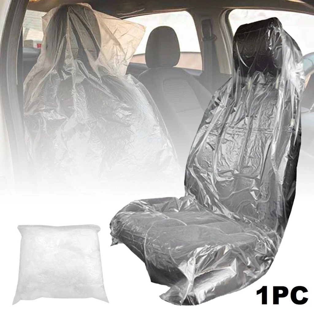Cover Jok Mobil Plastik Disposable Sarung Pelindung Jok Interior — 3