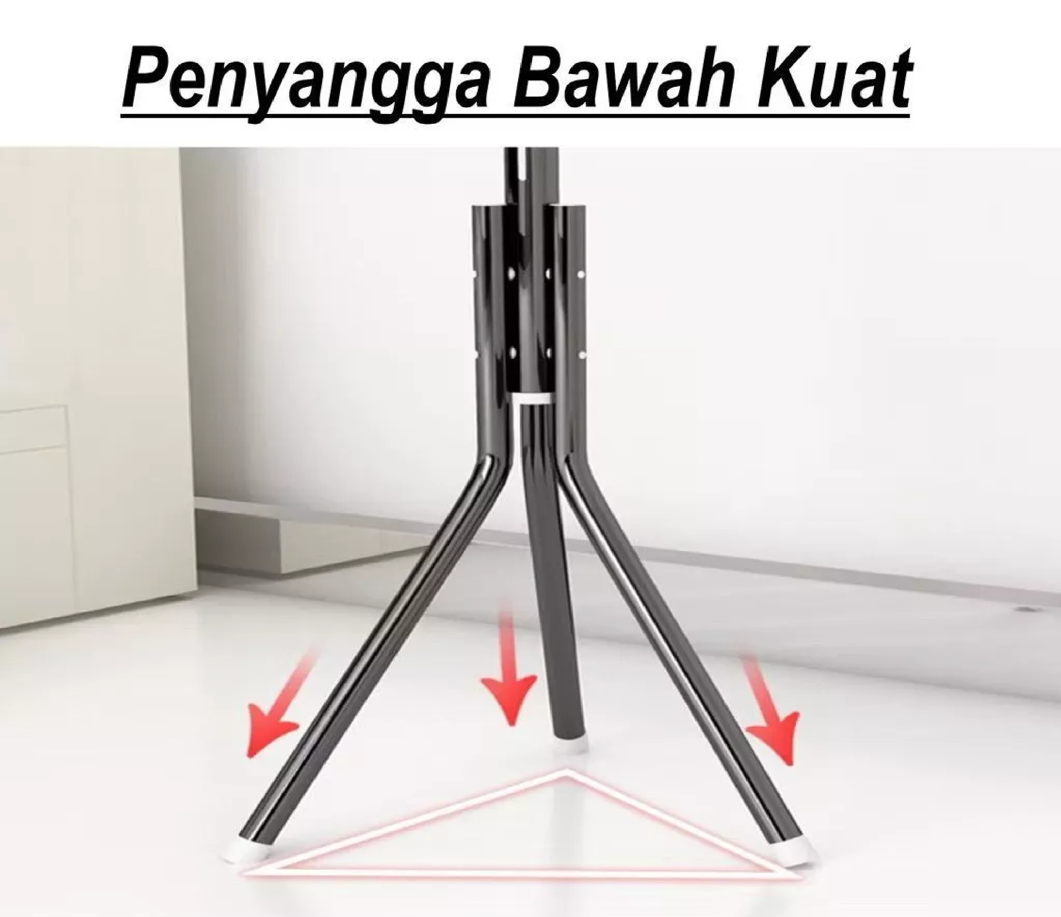 Stand Hanger Multifungsi Stainless 9 Kait Gantungan Tas Topi Serbaguna — 6