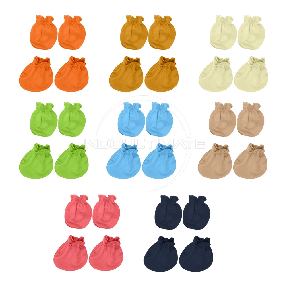 Sarung Tangan dan Kaki Bayi Sarung Tangan Polos Pastel — 6