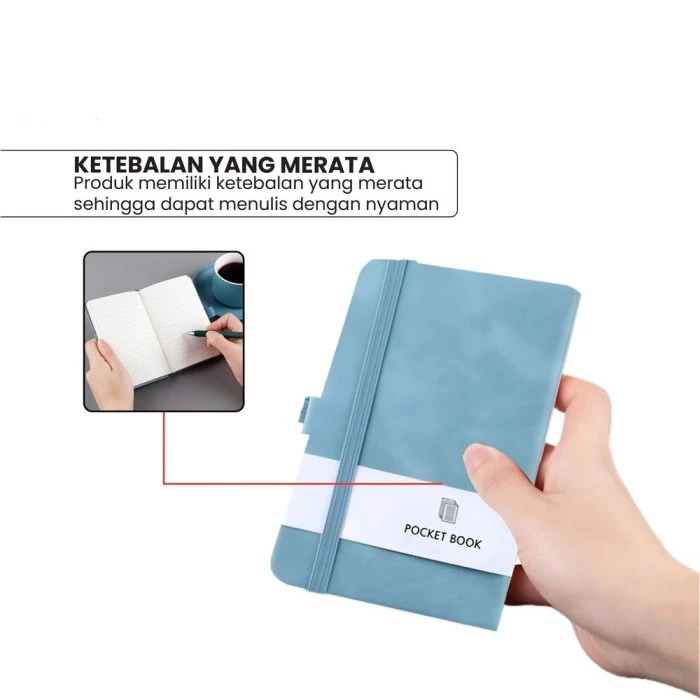 Buku Kulit Mini A6 Aesthetic Pelajar Mahasiswa Pekerja Kantoran Guru — 9