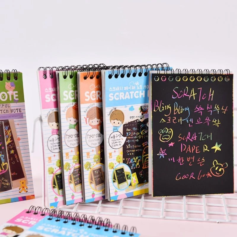 Buku Gambar Anak Gores Mini Magic Scratch Note Kreatif — 4