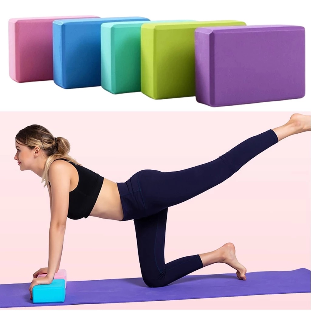 Balok Bantalan Yoga Polos Foam Busa Alat Bantu Olahraga Senam Lantai — 2