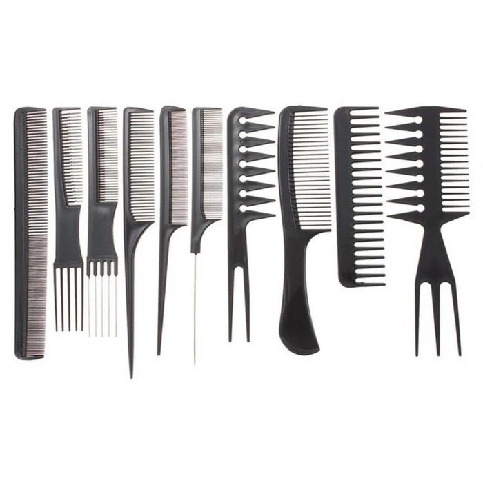 Sisir Rambut Salon Set Pencukur Manusia Hewan Anjing Kucing 10 Pcs — 6