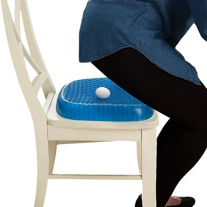Bantal Gel Silikon Alas Bantalan Duduk Kursi untuk Postur Tubuh Sehat — 5