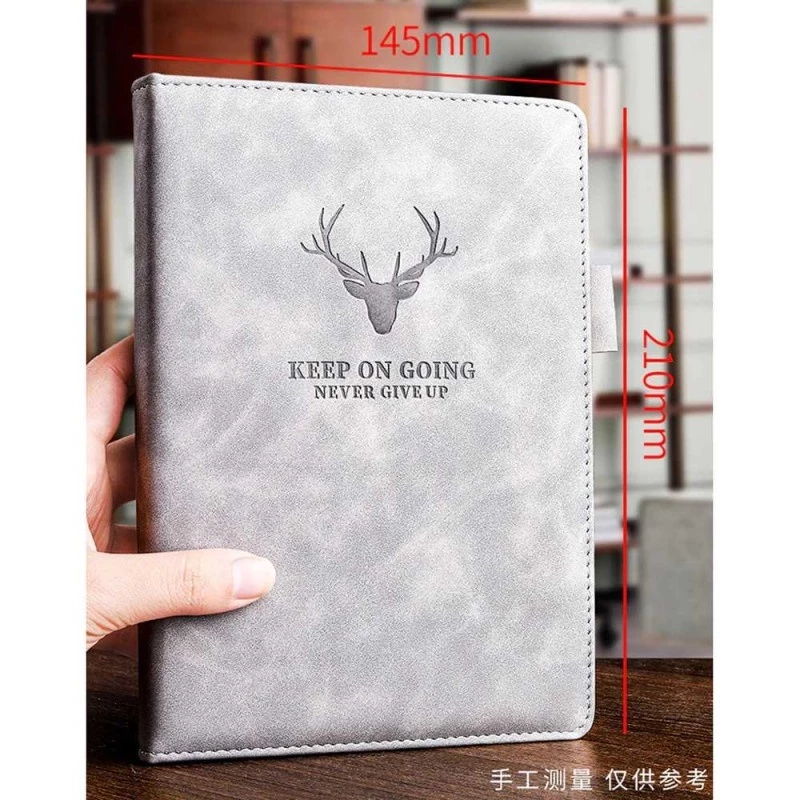 Buku Catatan Kerja Notebook A5 Cover Kulit Sintetis Elegan 100 Lembar — 4