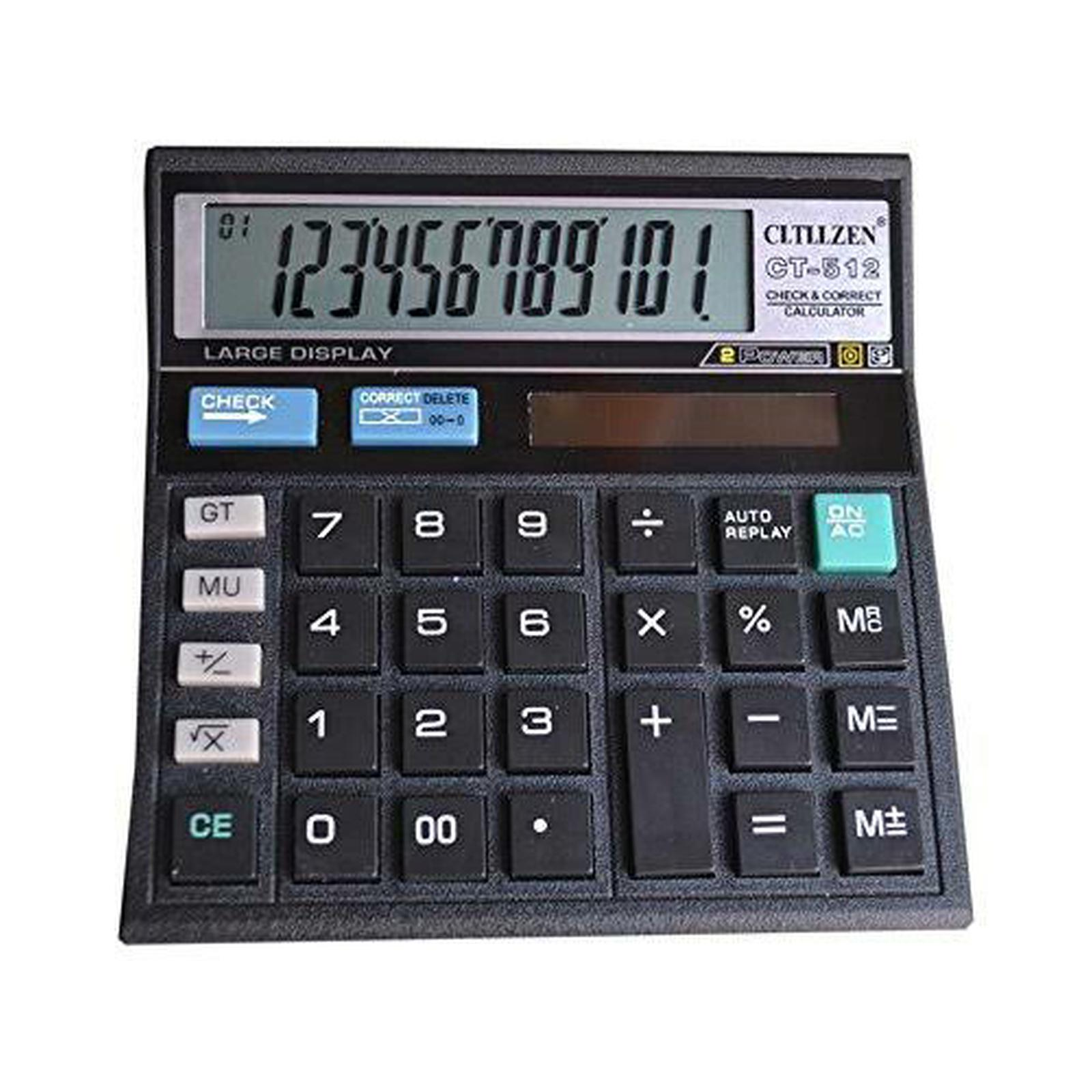 Kalkulator Desktop Citizen CT-512 Kalkulator Dual Power Hemat Energi — 3