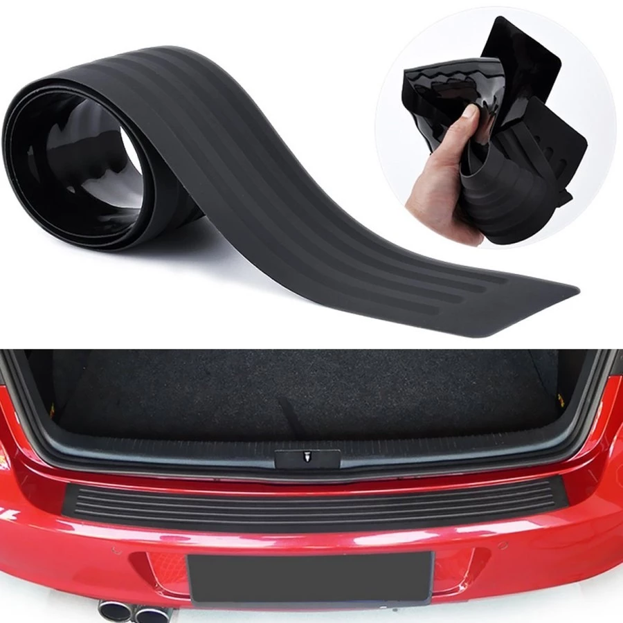 Rubber Sillplate Karet Pelindung Bumper Bagasi Belakang Mobil Rear — 4