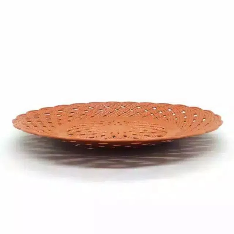 Piring Rotan Lusinan 12pcs Plastik Tempat Makan Anyam Praktis — 3