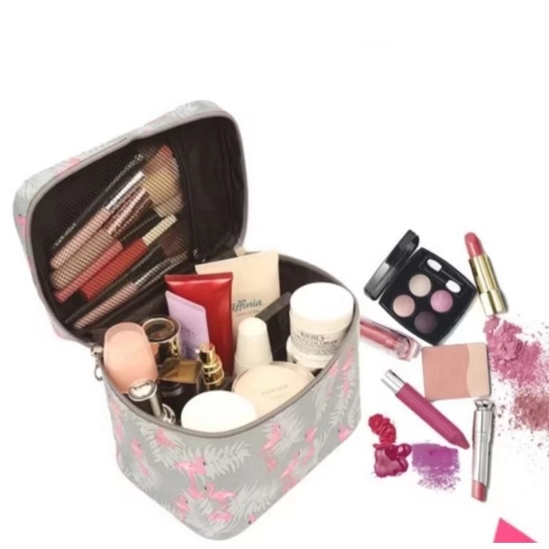 Tas Kosmetik Pouch Make Up Travel Motif Lucu 21x15x16 cm Multi Fungsi — 4