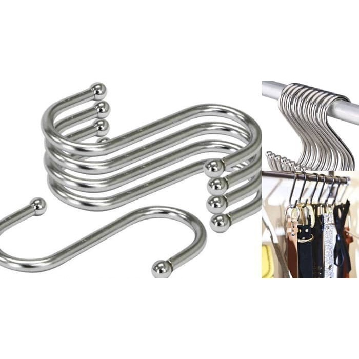 Gantungan Serbaguna Cantolan Hanger Stainless Steel Besi Dapur Lemari — 2