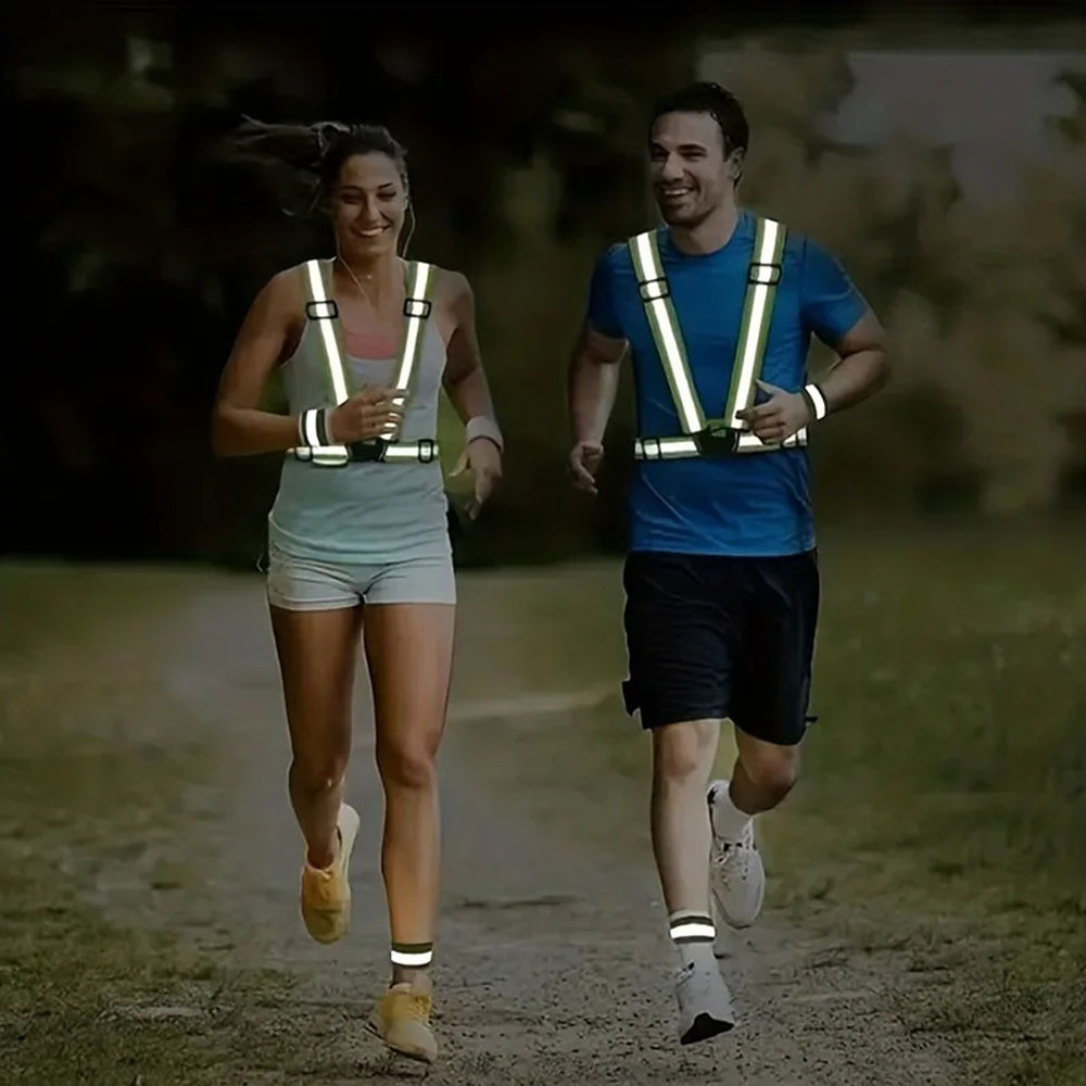 Rompi Safety Proyek Karet Elastis Guard Reflective Belt V — 3