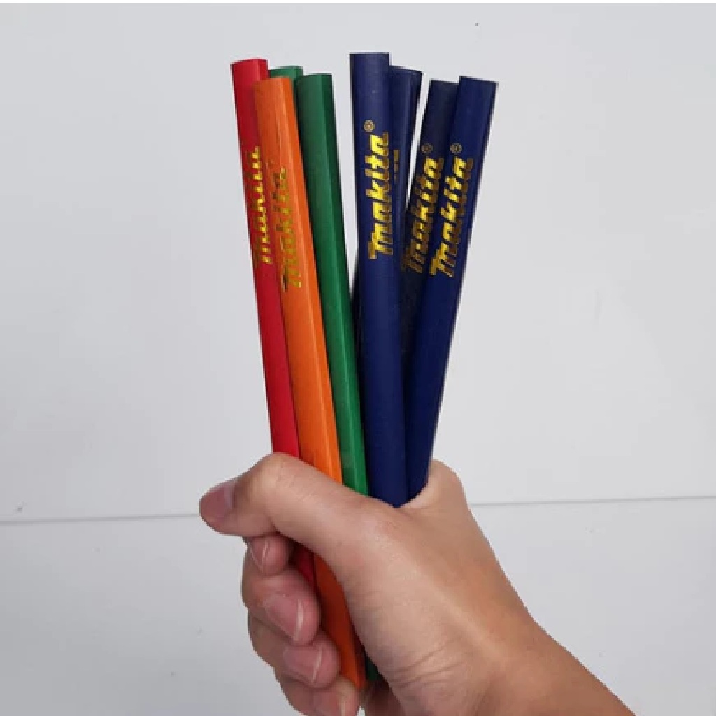 Pensil Tukang Kayu Bangunan Alat Penanda Permukaan Kasar Beton Batu — 7