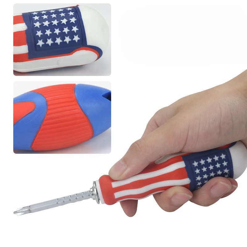 Obeng Min Plus Bolak Balik 4 Inch Gagang Karet Amerika — 7