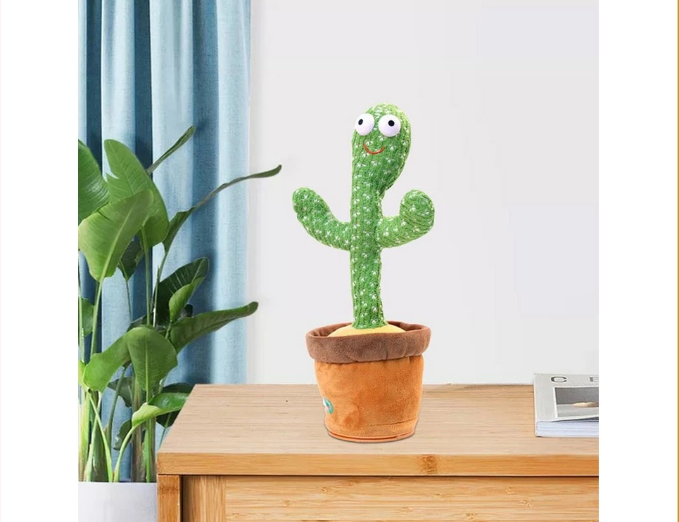 Mainan Boneka Kaktus Goyang Joget Lampu Hadiah Ulang Tahun Anak — 4