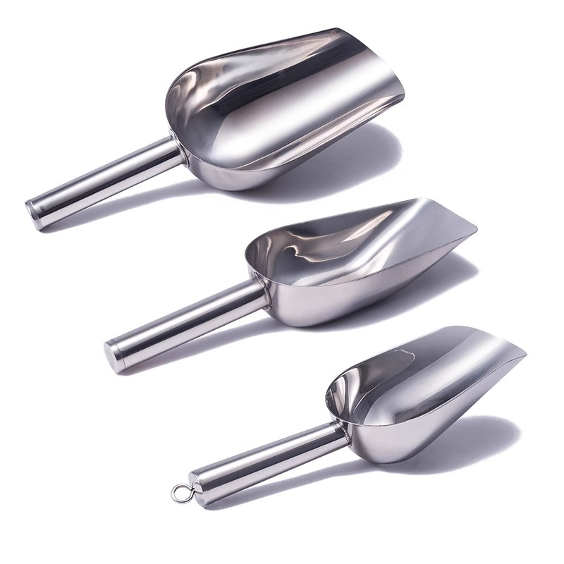 Sendok Sekop Scoop Stainless Steel Es Batu Beras Gula Makanan kering — 2